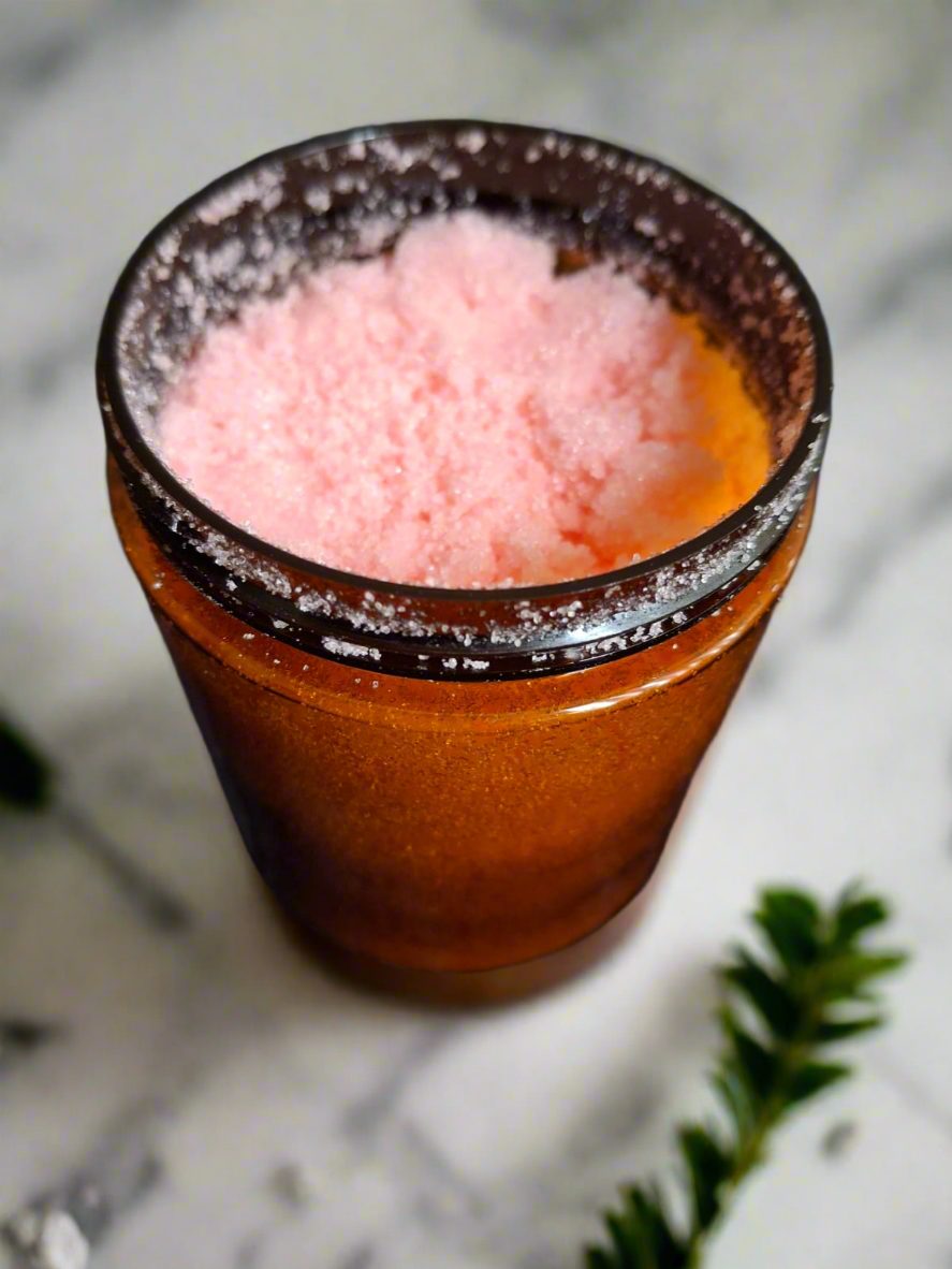 Bombshell Shimmering Sugar Scrub – Luxurious Exfoliation for Radiant Skin ✨