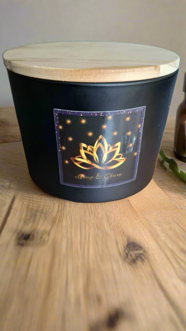 Litup & Glow Luxury 3-Wick Scented Candle
